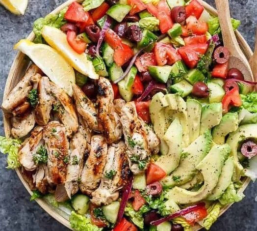 Grilled Lemon-Herb Chicken Salad