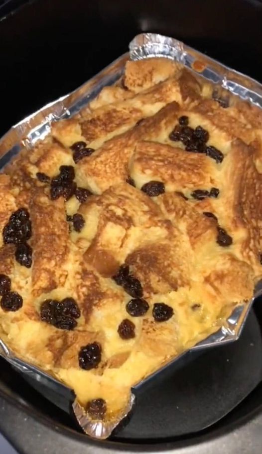 Air Fryer Bread Pudding