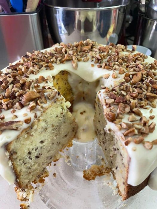 Butter Pecan Pound cake