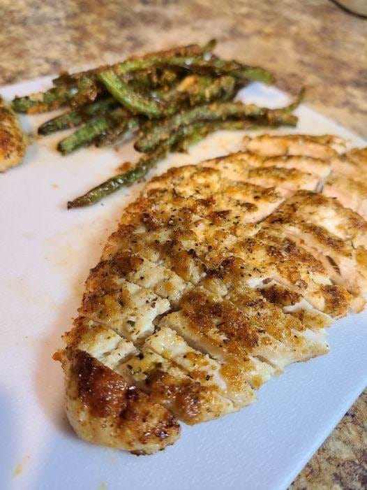 Keto Parmesan Crusted Chicken