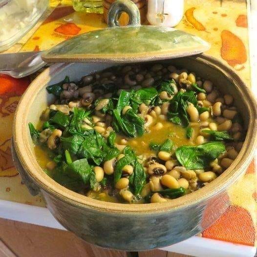 Vegan Black Eyed Peas and Spinach