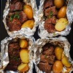 Garlic Butter Steak and Potato Foil Packetsv