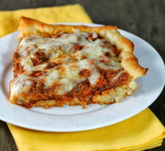 Home Made Deep Dish Pizza Casserole