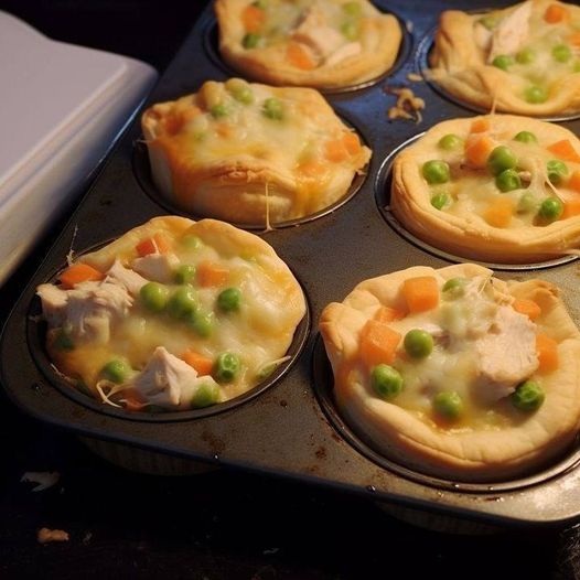 WW easy mini chicken pot pies recipe