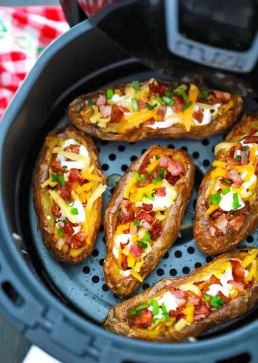 Air fryer potato skins