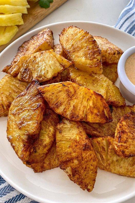 Vegan Air Fryer Pineapple