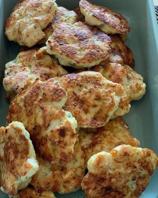 Cheesy Chicken Fritters Easy Keto Recipe