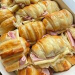 Air fryer Ham and cheese croissants