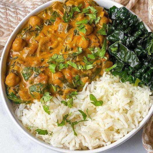 Chickpea Spinach Curry