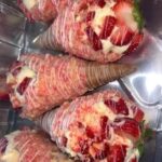 Vegan Strawberry Crunch Cheesecake Cones