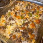 Home Made Keto Low-Carb Philly Cheese Steak Casserole😎