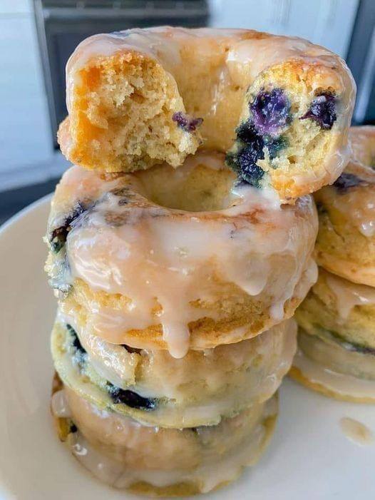 Home made weight watcher Blueberry donuts