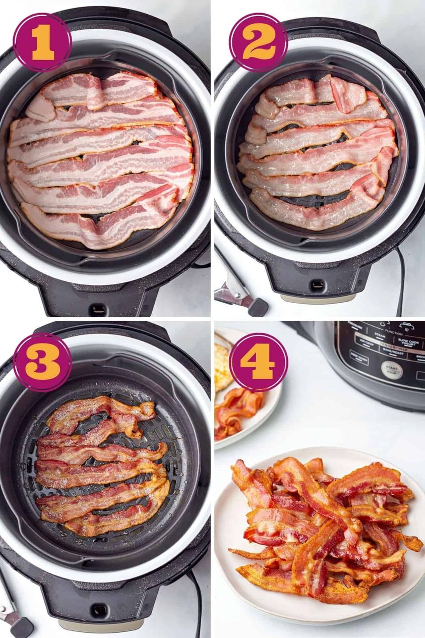 Crispy air fryer bacon