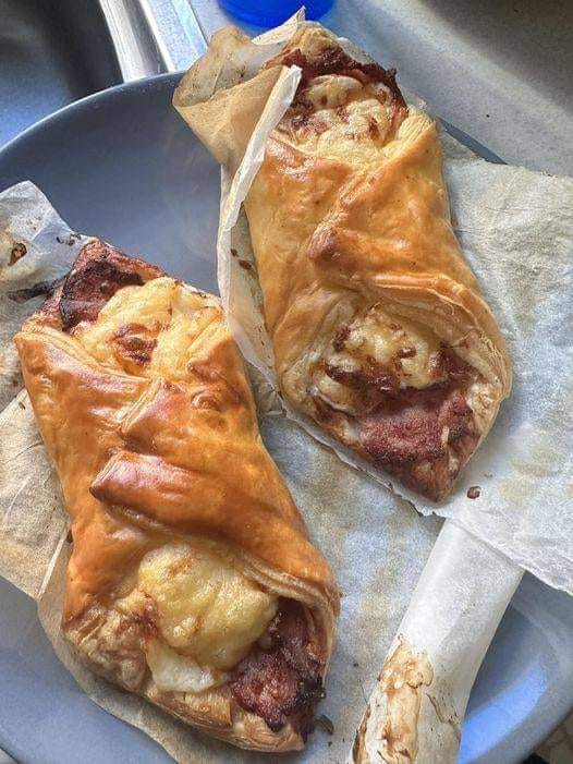 Bacon and cheese turnover