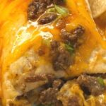 BEEF AND CHEESE MEXICAN SANCHILADAS