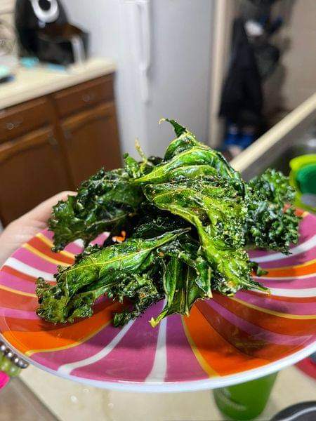 VEGAN KALE CHIPS IN THE AIR FRYER