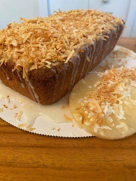 Glazed Pineapple Coconut Bread