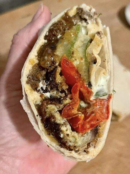 Vegan Kofta, Eggplant, Wrap