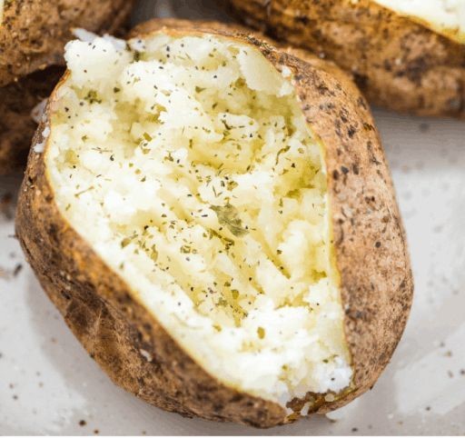 AIR FRYER BAKED POTATOES