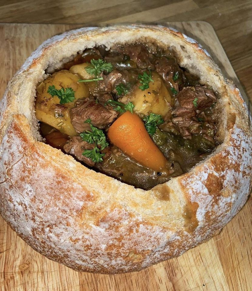 Beef Stew in a Bread Bowl😎