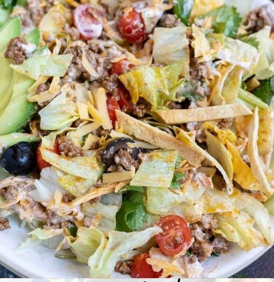 Low Carb Taco Salad Bowl