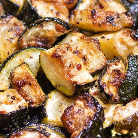 Air fryer Roasted Zucchini