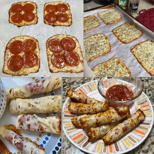 Low-Point Pizza Roll-ups (Weight Watchers):😎