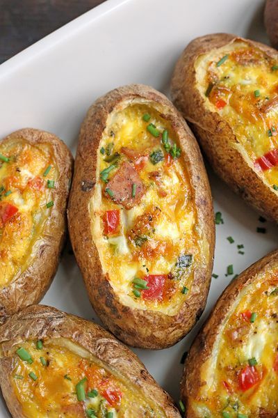 PALEO WHOLE30 EGG POTATO BOATS