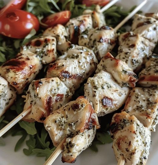 Keto Greek chicken Souvlaki Skewers