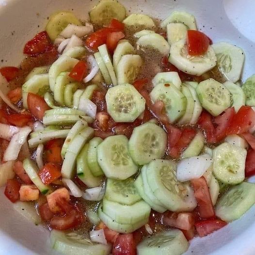 Vegan Marinated cucumber salad