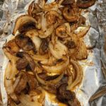 THE BEST AIR FRYER MUSHROOMS AND ONIONS RECIPE