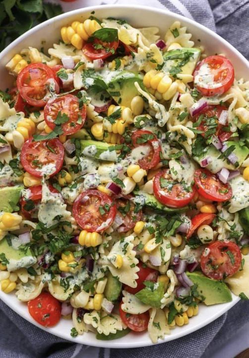 Vegan Cilantro-Lime Pasta Salad!