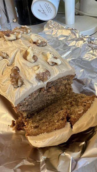 Air fryer Coffee and Walnut Cake