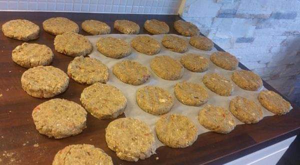 Green lentil burgers/patties