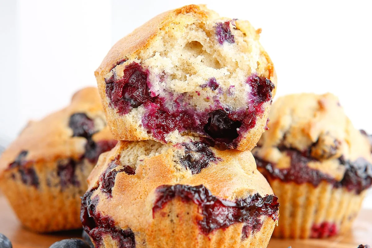 AIR FRYER BLUEBERRY MUFFINS