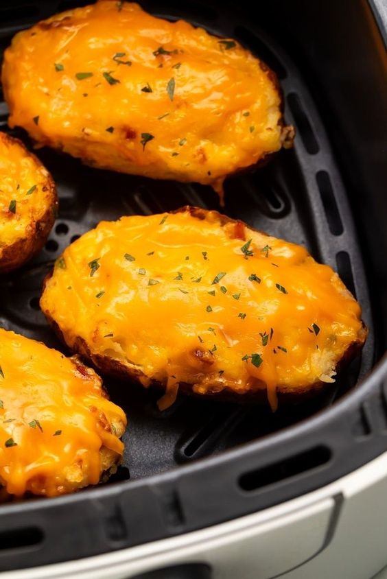 Air Fryer Twice Baked Potatoes