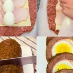 Keto Egg Stuffed Meatloaf