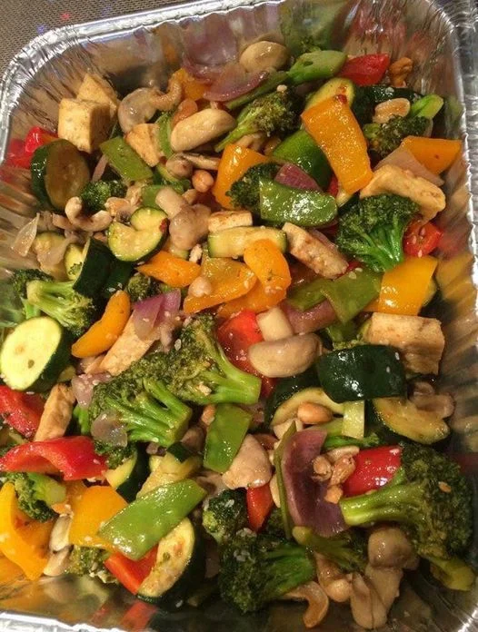 Vegan stir-fry vegetables