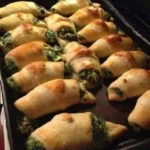 Vegan Spinach Feta Stuffed Crescents