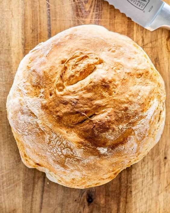Air Fryer No Knead Bread recipe