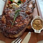 Grilled Tomahawk Ribeye Steaks