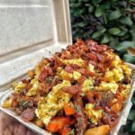 Steak & Eggs Fries with Bacon