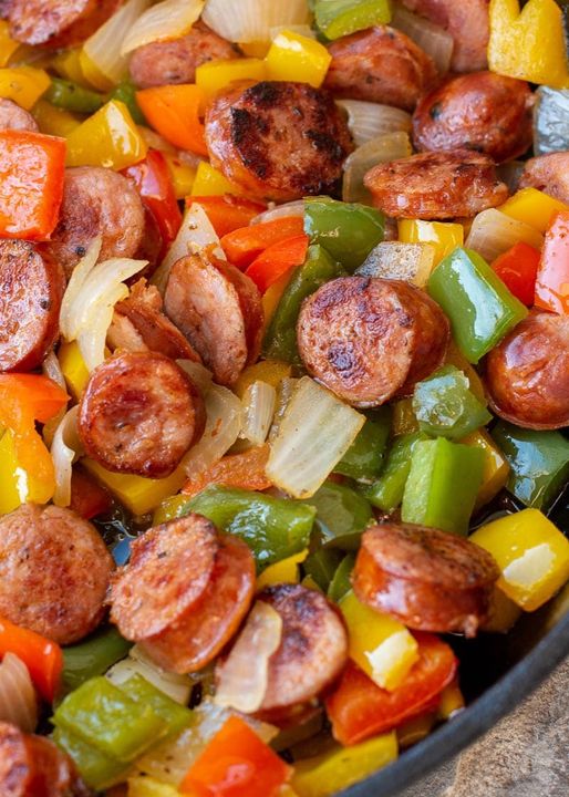 Keto Sausage and Peppers  recipe
