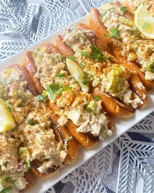 Vegan lobster rolls