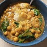 Chickpea spinach curry
