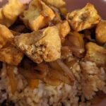Vegan Recipe for Puffed Tofu Rice and Veggies