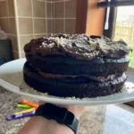 Homemade keto chocolate cake