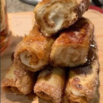 Keto Cream Cheese Stuffed French Toast Roll Ups