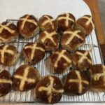 Homemade hot cross buns