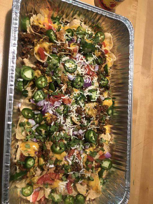 Vegan loaded nachos